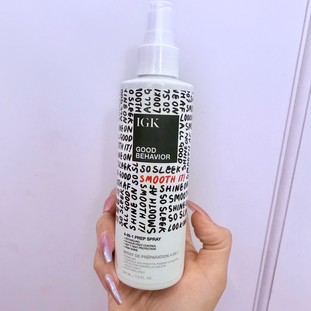 IGK GOOD BEHAVIOR 4-in-1 Prep Spray Leave In + Detangle + Heat Protectant